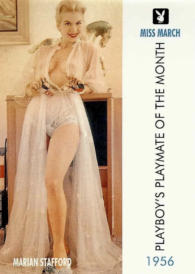 Couples Greenthunderbirds Cards Playboy March Edition 9 Marian Stafford