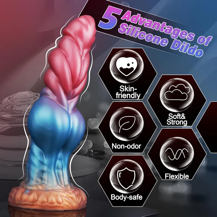 Female Sex Toys Poppy 86 Knotted Dildo Monster Dildo with Strong Suction Cup Laphwing Laphwing Female Sex Toys Poppy 86 Knotted Dildo Monster Dildo with Strong Suction Cup Laphwing Laphwing