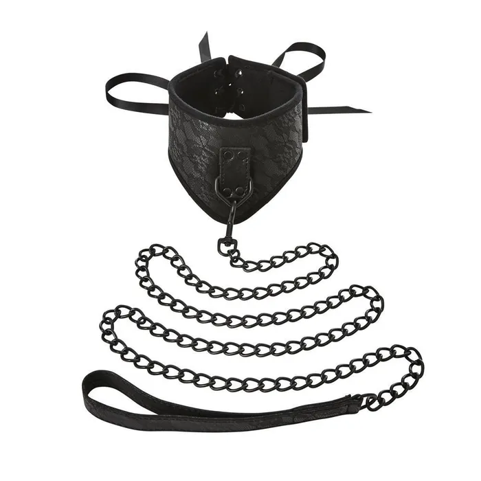Couples Sincerely Lace Posture Collar Leash Sportsheets