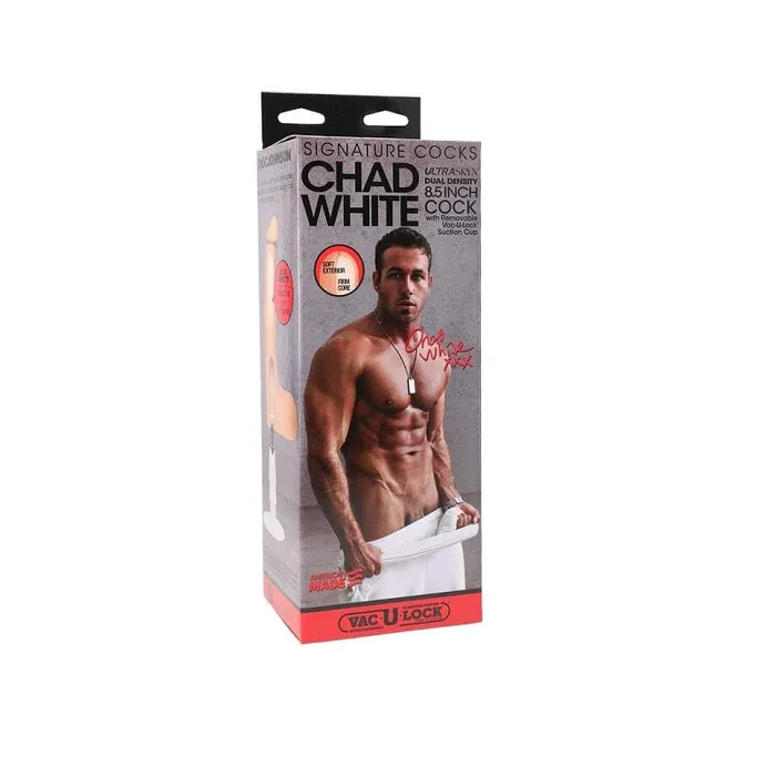 Male Sex Toys Doc Johnson Doc Johnson Signature Cocks Chad White