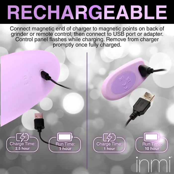 Thrust n Grind Thrusting and Vibrating Silicone Sex Grinder Inmi Vibrators