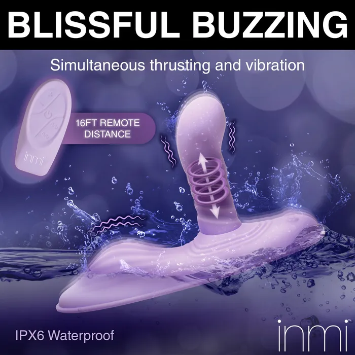 Thrust n Grind Thrusting and Vibrating Silicone Sex Grinder Inmi Vibrators