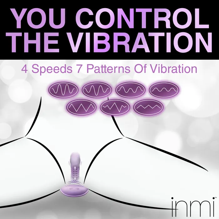Thrust n Grind Thrusting and Vibrating Silicone Sex Grinder Inmi Vibrators