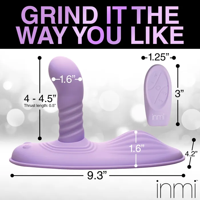 Thrust n Grind Thrusting and Vibrating Silicone Sex Grinder Inmi Vibrators