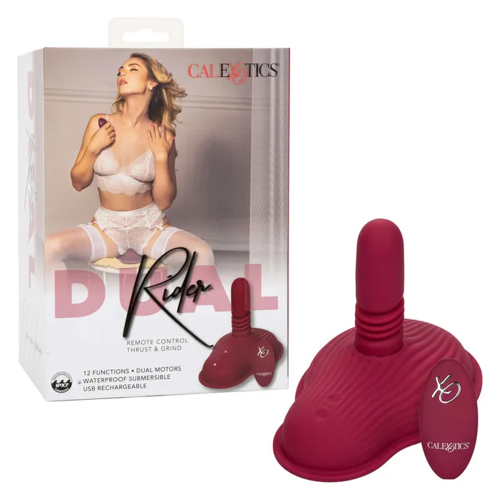 CalExotics Female Sex Toys Dual Rider Remote Control Thrust and Grind