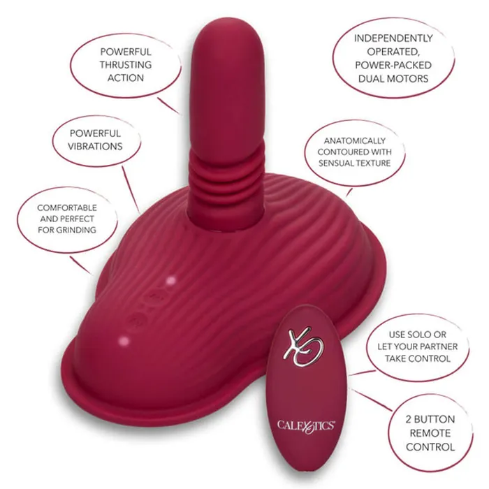 CalExotics Female Sex Toys Dual Rider Remote Control Thrust and Grind CalExotics Female Sex Toys Dual Rider Remote Control Thrust and Grind