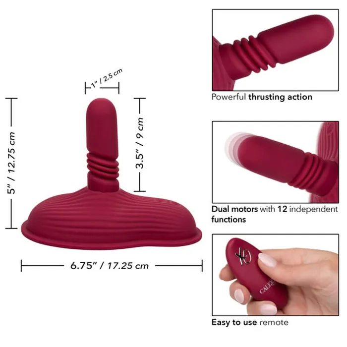 CalExotics Female Sex Toys Dual Rider Remote Control Thrust and Grind CalExotics Female Sex Toys Dual Rider Remote Control Thrust and Grind