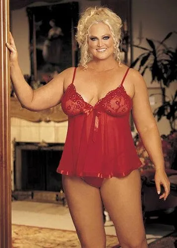Sequin Embroidery and Sheer Net Babydoll Queen Size Red Shirley of Hollywood HOT Vibrators Sequin Embroidery and Sheer Net Babydoll Queen Size Red Shirley of Hollywood HOT Vibrators