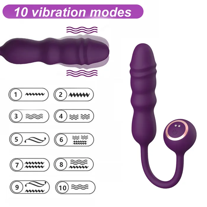 Female Sex Toys 10 Frequency Telescopic Vibrator lurevibe