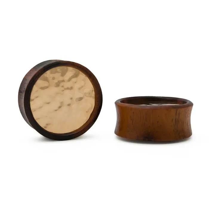Anal Elementals Organics Hammered Disc Sono Wood Plug Price Per 1