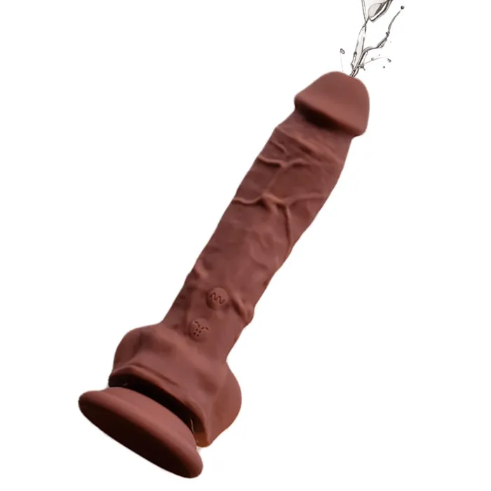 Bettys Toy Box Female Sex Toys Big Shot Blaster 8 Inch Vibrating Squirting Silicone Dildo Ejaculating Strap on Chocolate Bettys Toy Box Female Sex Toys Big Shot Blaster 8 Inch Vibrating Squirting Silicone Dildo Ejaculating Strap on Chocolate
