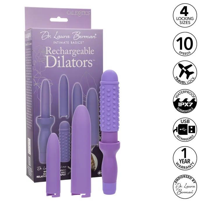 CalExotics Female Sex Toys Dr Laura Berman Vibrating Dilators Set of 4