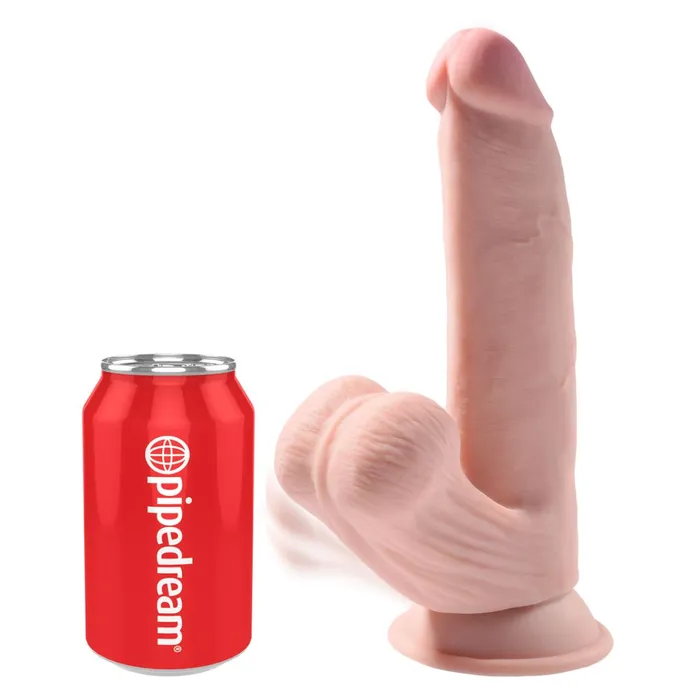 Dildos Pipedream Products King Cock Plus 8 Inch Dildo with Swinging Balls Vanilla Dildos Pipedream Products King Cock Plus 8 Inch Dildo with Swinging Balls Vanilla