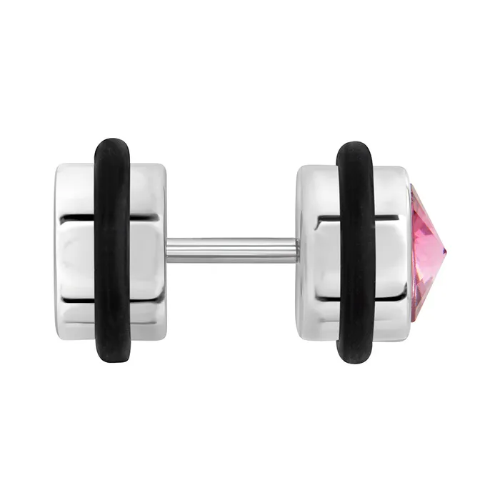 PINK GEM illusion Fake Piercing Plug Price Per 1 Fake Plug Painful Pleasures Anal