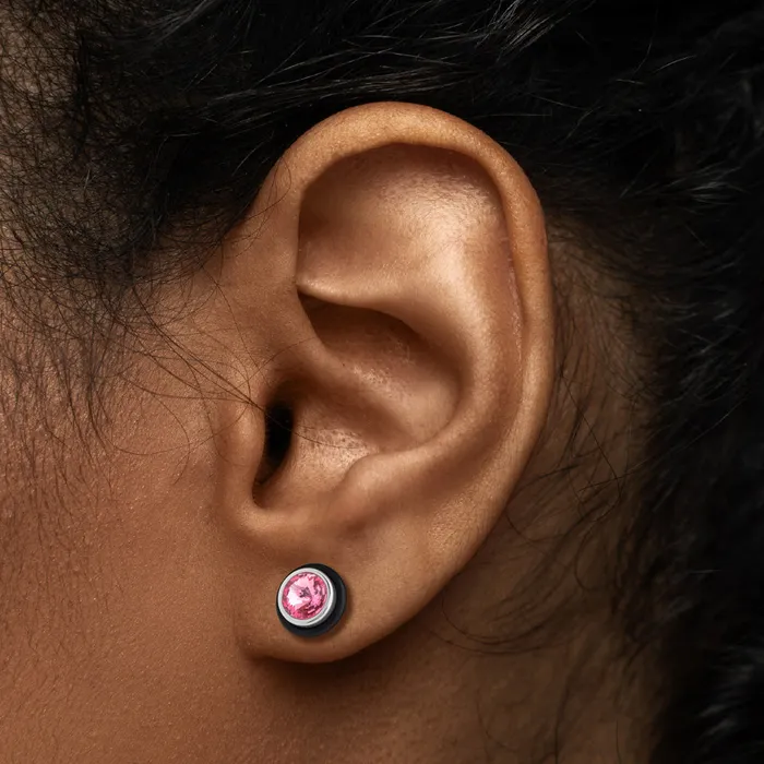 PINK GEM illusion Fake Piercing Plug Price Per 1 Fake Plug Painful Pleasures Anal