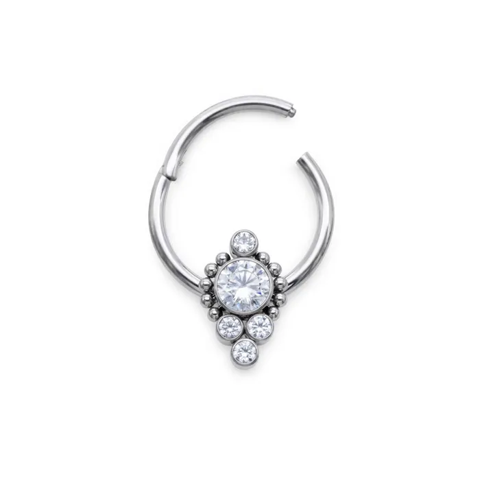 Tilum Male Sex Toys Tilum 16g Jeweled Splendor Titanium Clicker Ring