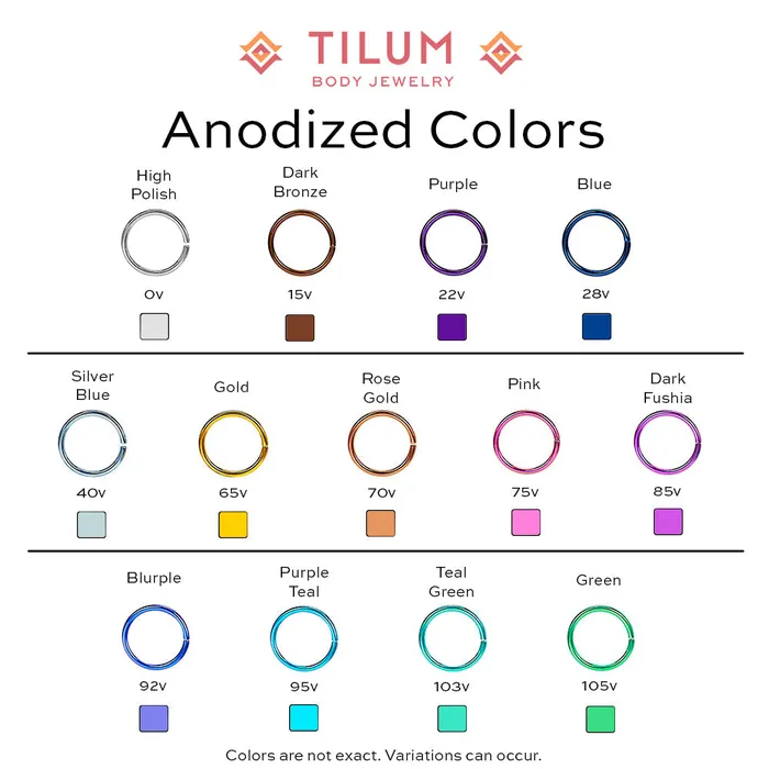 Vibrators Tilum 18g16g Internally Threaded Titanium Opal Flower Top Price Per 1 Tilum