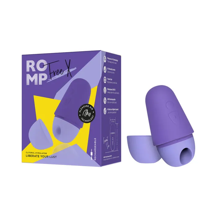WOW Romp Free X Beginners Pleasure Air Clitoral Stimulator with Lid Female Sex Toys