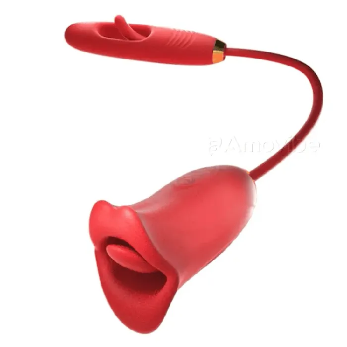 Amovibe G Spot Flapping Vibrator with Kissing Function Vibrating Tongue Female Sex Toys Amovibe G Spot Flapping Vibrator with Kissing Function Vibrating Tongue Female Sex Toys
