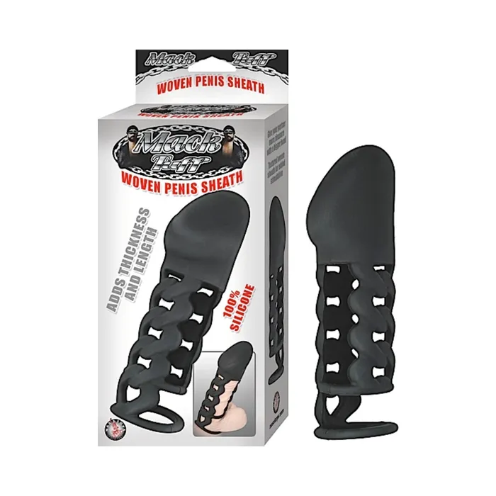 Anal Fairvillacom Mack Tuff Silicone Woven Penis Sheath 6in Black