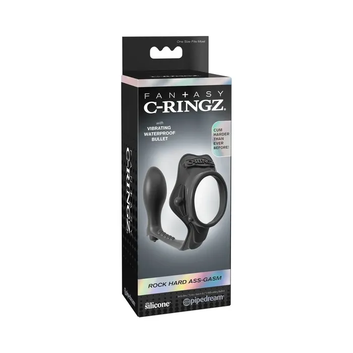 Anal Fantasy CRingz Rock Hard AssGasm Vibrating Ring Black Fairvillacom