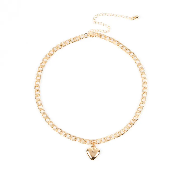 Anal Shhhep Necklace heart design pendant Gold or Silver