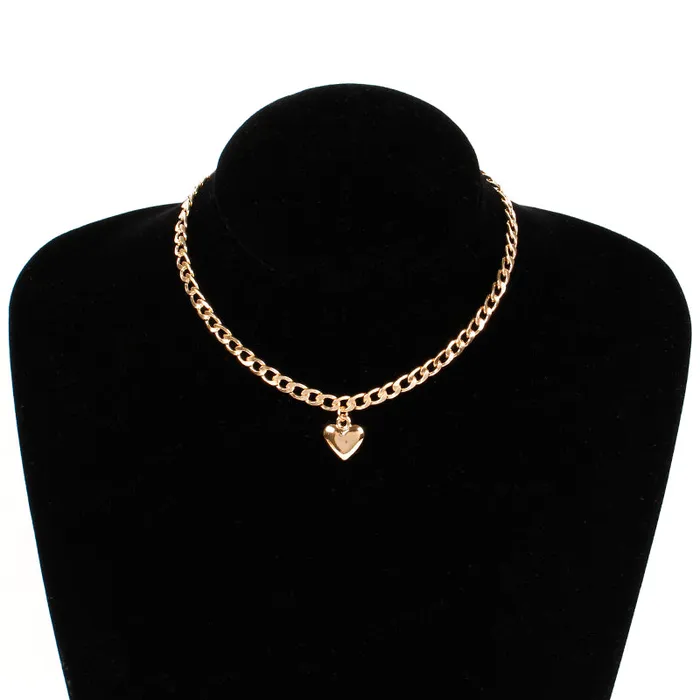 Anal Shhhep Necklace heart design pendant Gold or Silver