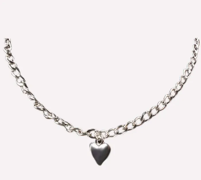 Anal Shhhep Necklace heart design pendant Gold or Silver