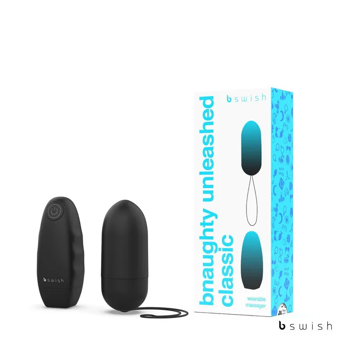 Bnaughty Classic Unleashed Remote Controlled Egg Black ShhhWndsr Couples