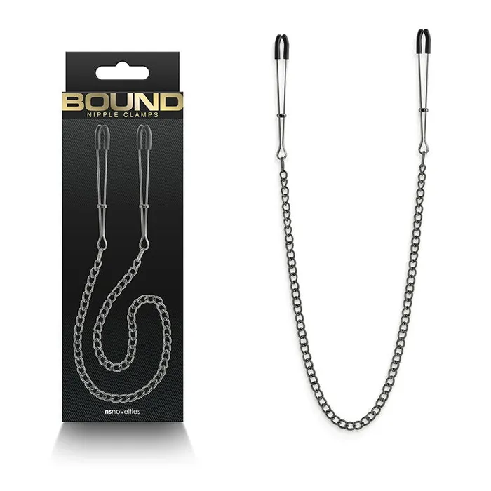 Bound Nipple Clamps DC3 Gunmetal ShhhWndsr Nipple Clitoral Toys