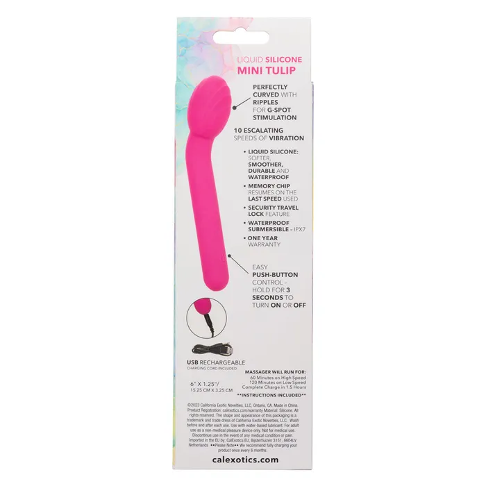 Cal Exotics Female Sex Toys Bliss Liquid Silicone Mini Tulip