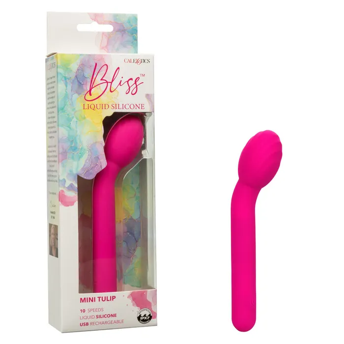 Cal Exotics Female Sex Toys Bliss Liquid Silicone Mini Tulip
