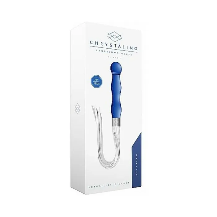 Chrystalino Whipster Blue Glass Whip Fairvillacom Dildos