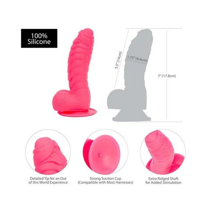 Dildos Fairvillacom Addiction Tom 7 inches Dildo Hot Pink