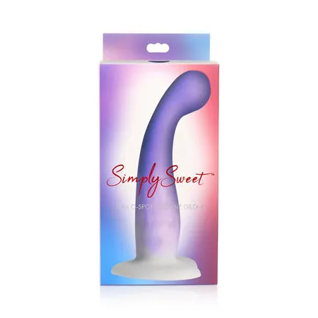 Dildos Fairvillacom Curve Toys Simply Sweet 7 Slim G Spot Silicone Dildo PurpleWhite Dildos Fairvillacom Curve Toys Simply Sweet 7 Slim G Spot Silicone Dildo PurpleWhite
