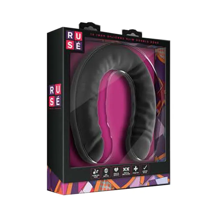 Dildos Ruse Silicone Double Headed Dildo 18in Black Fairvillacom