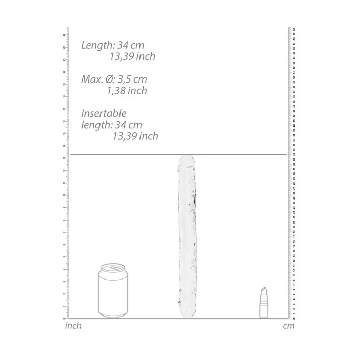 Dildos ShhhWndsr REALROCK 34 cm Double Dong 34 cm 14 CLEAR Dildos ShhhWndsr REALROCK 34 cm Double Dong 34 cm 14 CLEAR