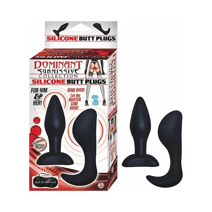 Dom Sub Coll Silicone Butt Plugs Blk Fairvillacom Female Sex Toys