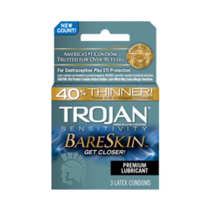Enhancers Fairvillacom Trojan Bareskin Thinner Latex Condoms 3 Pack