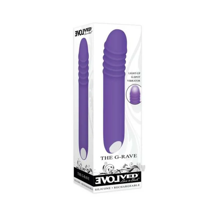 Evolved The GRave Light Up Vibrator Purple Fairvillacom Vibrators