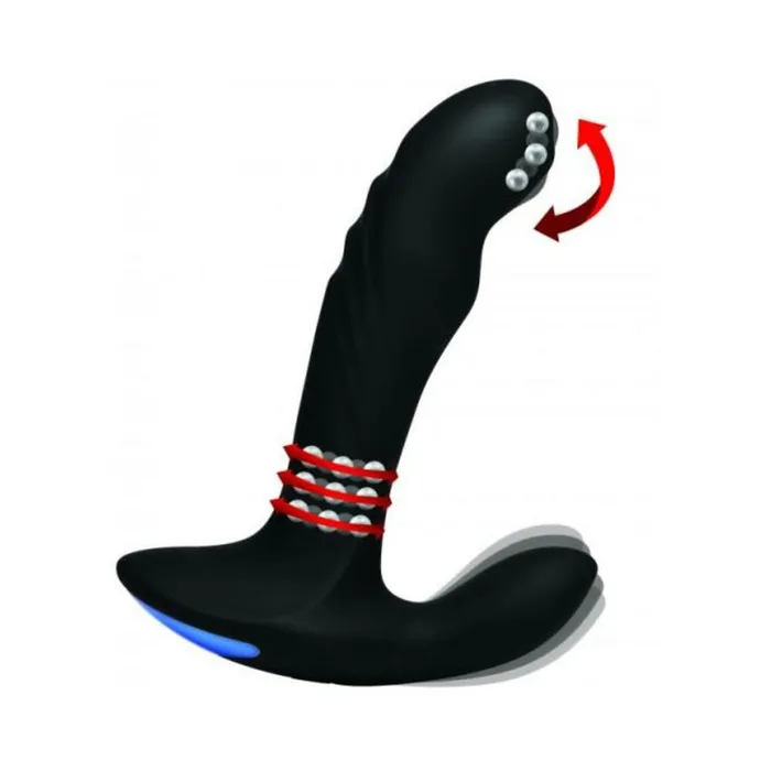 Fairvillacom Anal 17X PTrigasm 3 in 1 Silicone Prostate Stimulator Black