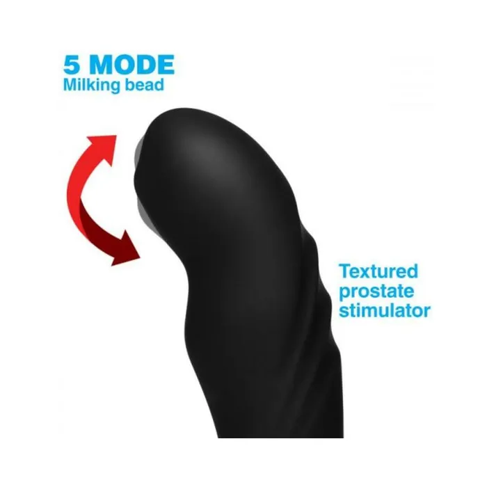 Fairvillacom Anal 17X PTrigasm 3 in 1 Silicone Prostate Stimulator Black