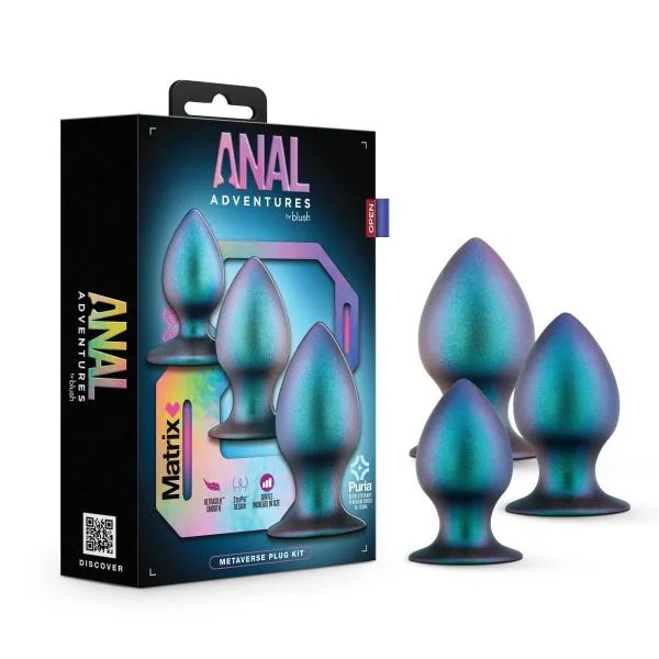 Fairvillacom Anal Blush Anal Adventures Matrix Metaverse Plug Kit Spruce