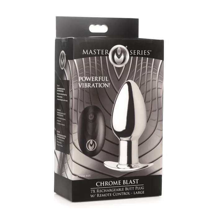 Fairvillacom Anal Master Series Chrome Blast 7X Rechargeable Butt Plug W Remote Control Large Fairvillacom Anal Master Series Chrome Blast 7X Rechargeable Butt Plug W Remote Control Large