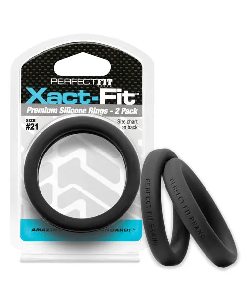 Fairvillacom Anal Perfect Fit Xact Fit 21 Black Pack of 2