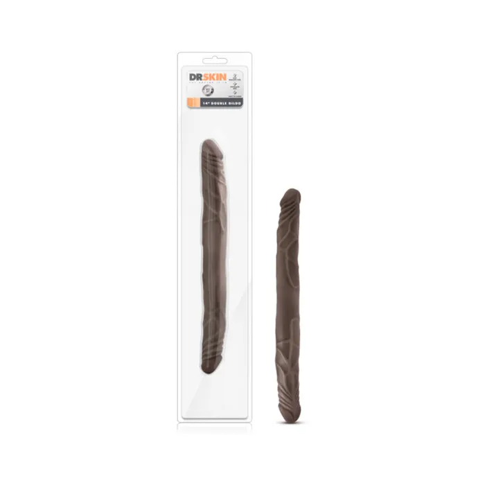 Fairvillacom Dildos Dr Skin 14 Inch Double Dildo Chocolate