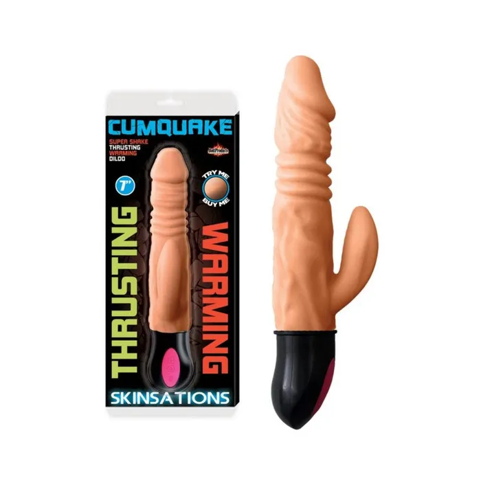 Fairvillacom Female Sex Toys Cum Quake 11 Mode PulsatingWarming Vibe w Clit Stimulator Rechargeable