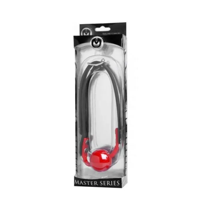 Fairvillacom Hush Red Silicone Ball Gag Matte Finish OS Male Sex Toys Fairvillacom Hush Red Silicone Ball Gag Matte Finish OS Male Sex Toys