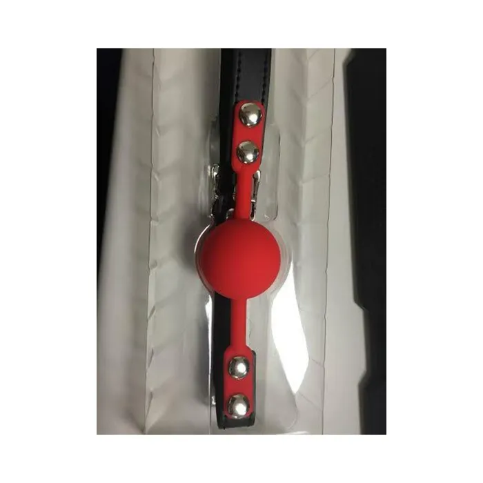 Fairvillacom Hush Red Silicone Ball Gag Matte Finish OS Male Sex Toys Fairvillacom Hush Red Silicone Ball Gag Matte Finish OS Male Sex Toys