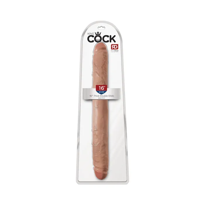 Fairvillacom King Cock 16 Thick Double Dildo Tan Dildos
